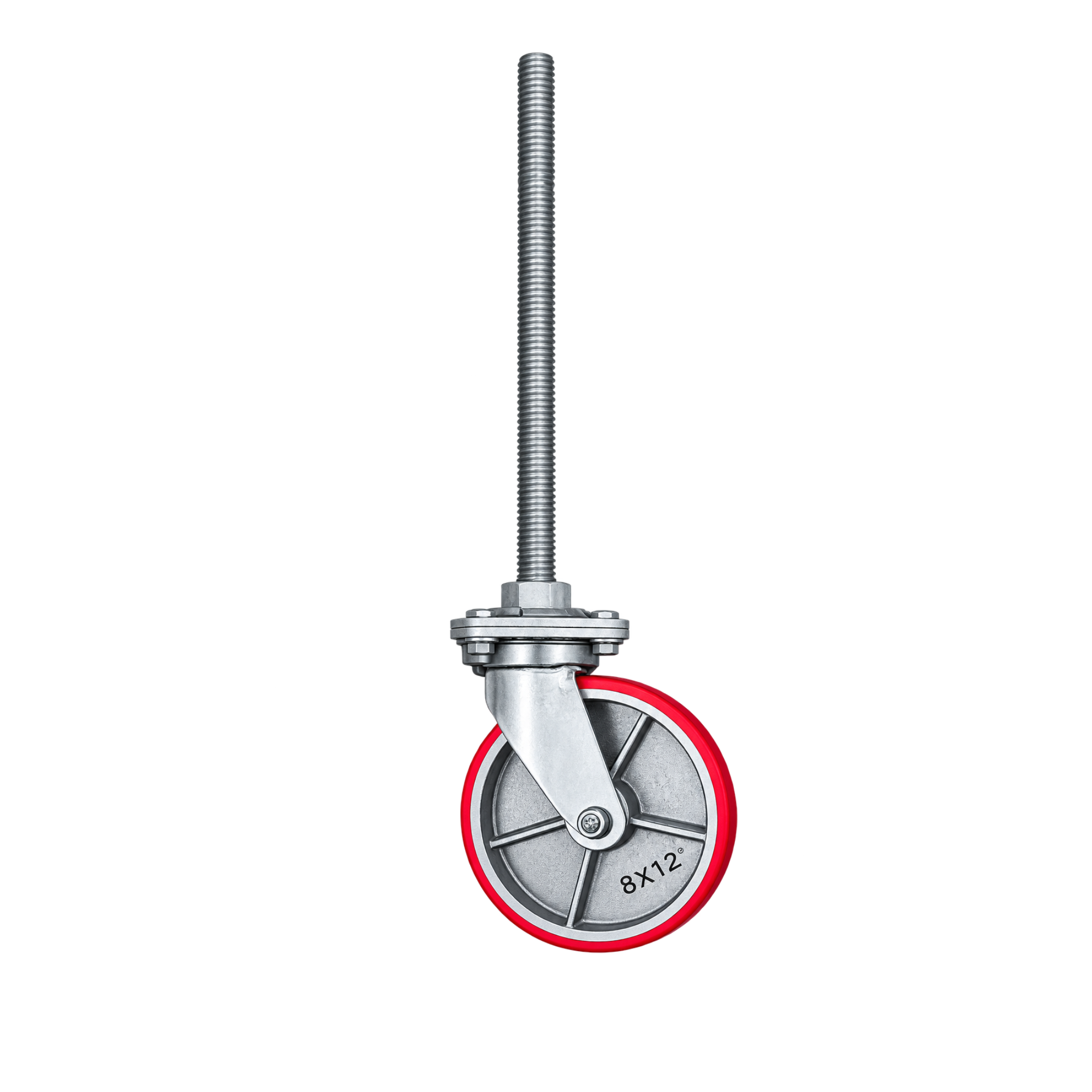 Rueda para andamio con base niveladora